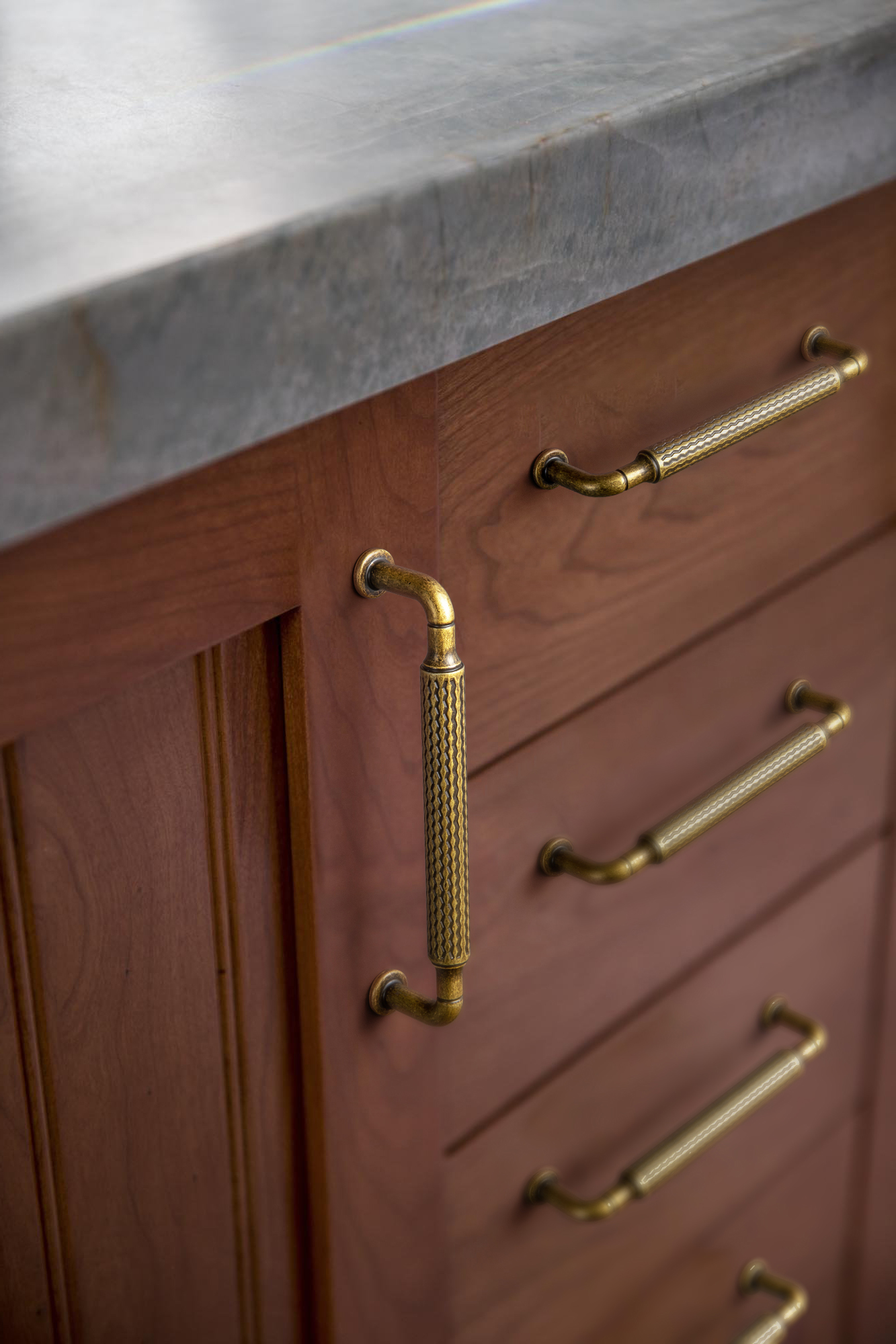 Furniture Hardware With Backplate - Solid Non-slip Cabinet Hardware Handles Single