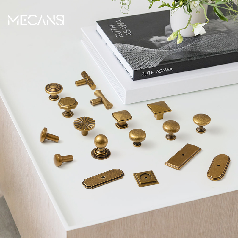 MECANS Antique Brass Cabinet K - Furniture Hardware With Backplate avis et prix