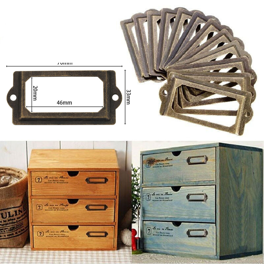 Aa20Pcs Antique Brass Drawer L - Furniture Hardware Names avis et prix