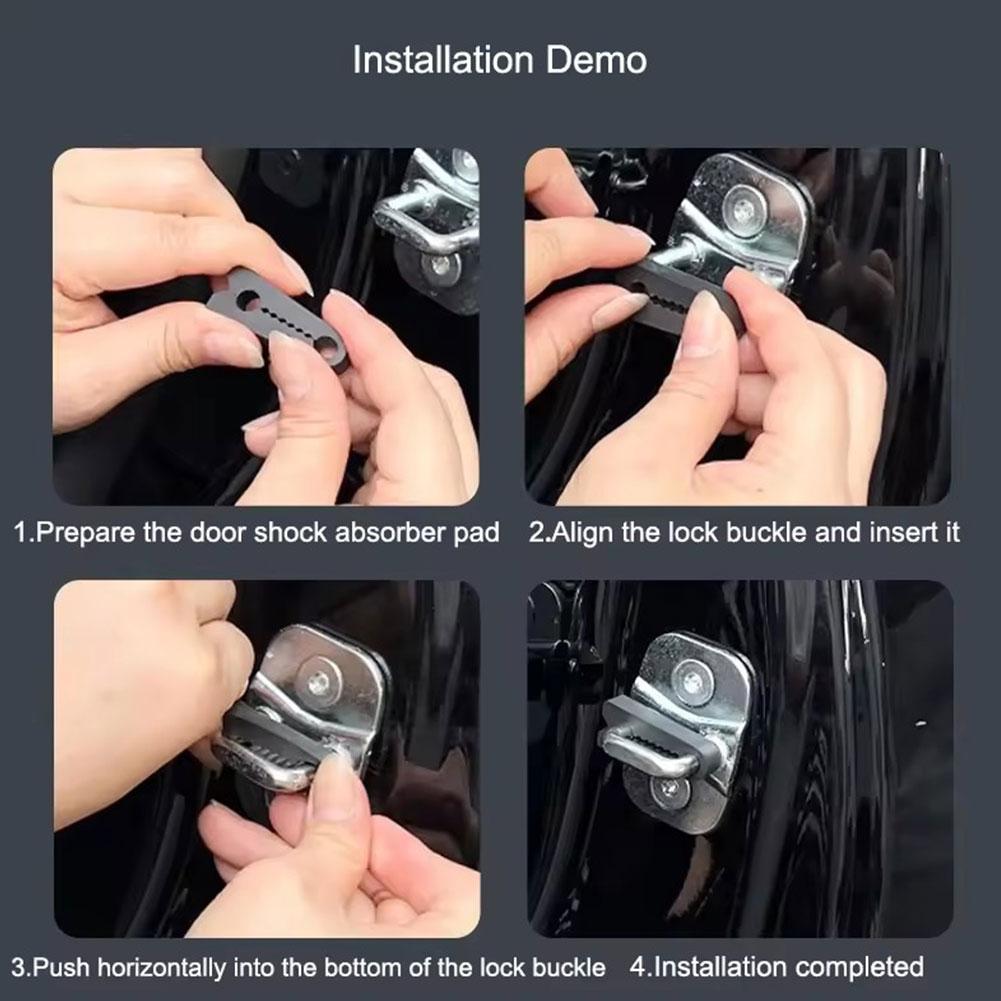 4pcs Car Door Lock Shock Absor - Universal Furniture Hardware avis et prix