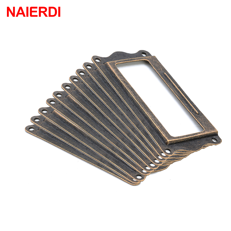 10pcs NAIERDI Antique Brass Ha - Furniture Hardware Names avis et prix
