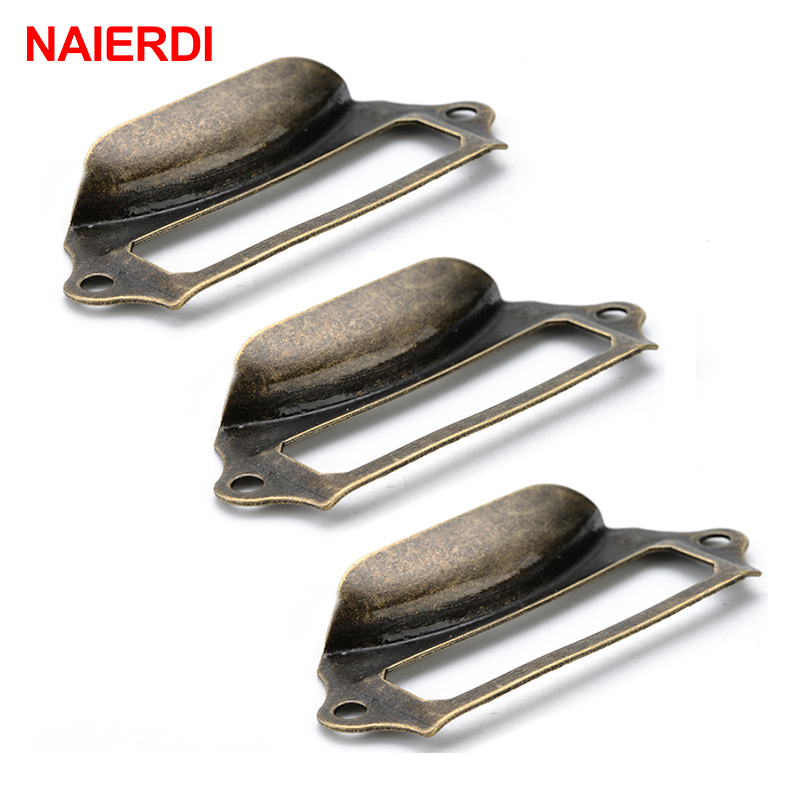 10pcs NAIERDI Antique Handles  - Furniture Hardware Names avis et prix