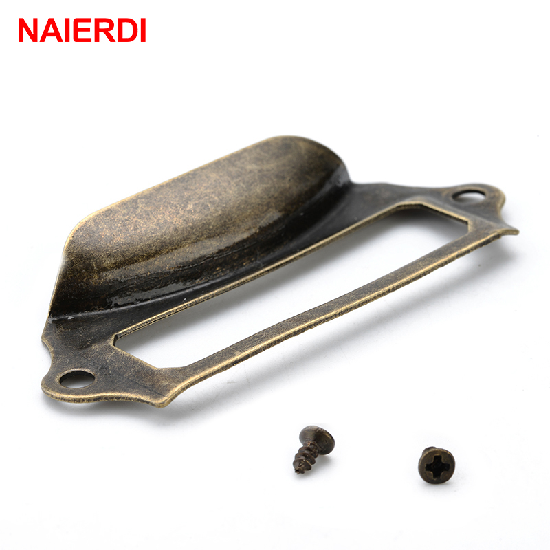 10pcs NAIERDI Antique Handles  - Furniture Hardware Names avis et prix