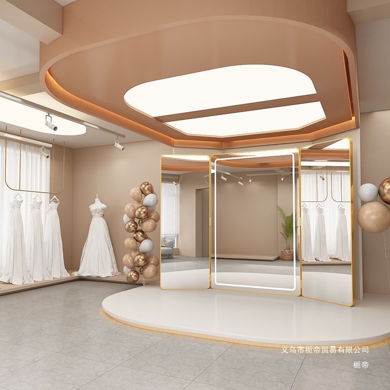 Wedding Shop Three-sided Mirro - Furniture For Hardware Shop avis et prix